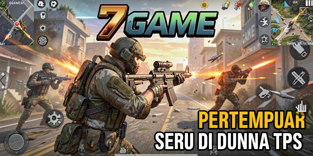 Screenshot 7GAME menampilkan aksi tembak-menembak yang mendebarkan.