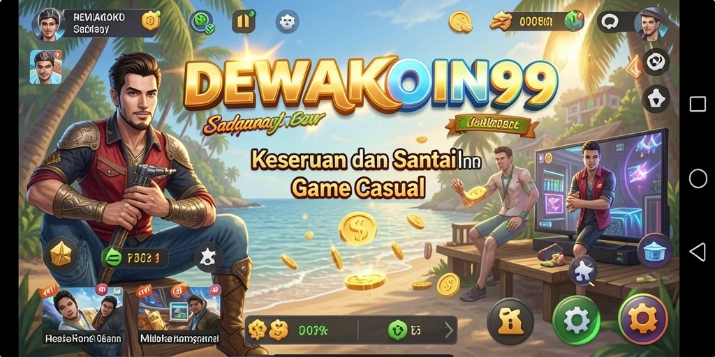 Tampilan gameplay DEWAKOIN99 yang seru dan berwarna-warni.