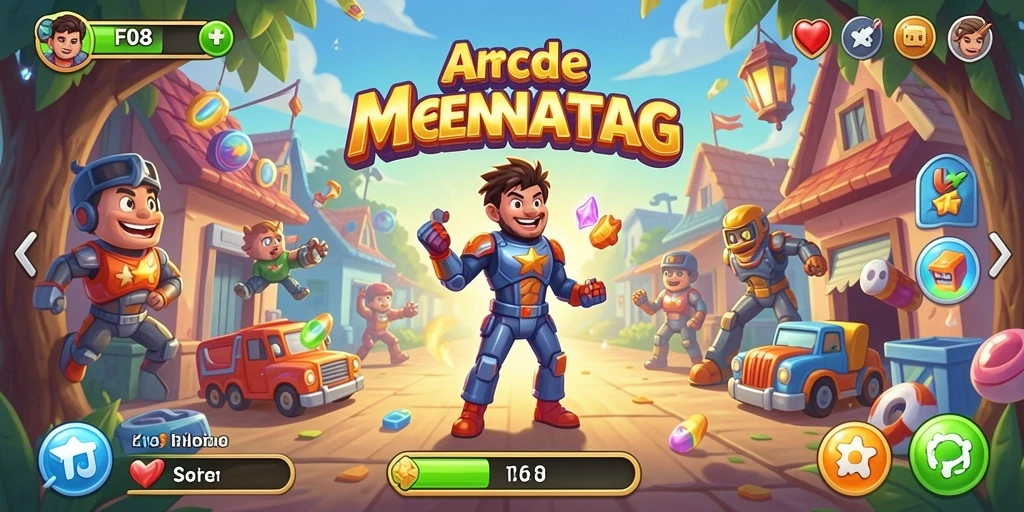 Screenshot gameplay F08 yang menunjukkan aksi seru dan cepat.