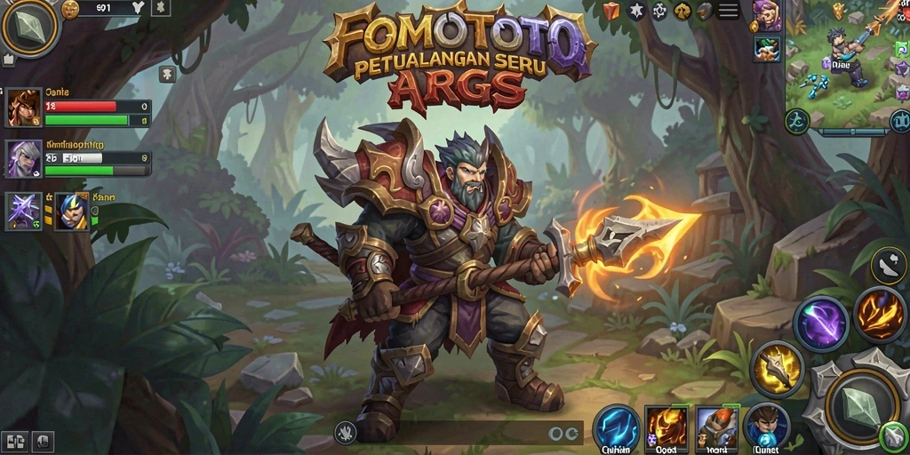 Tampilan aksi seru dalam gameplay FOMOTOTO yang menegangkan.