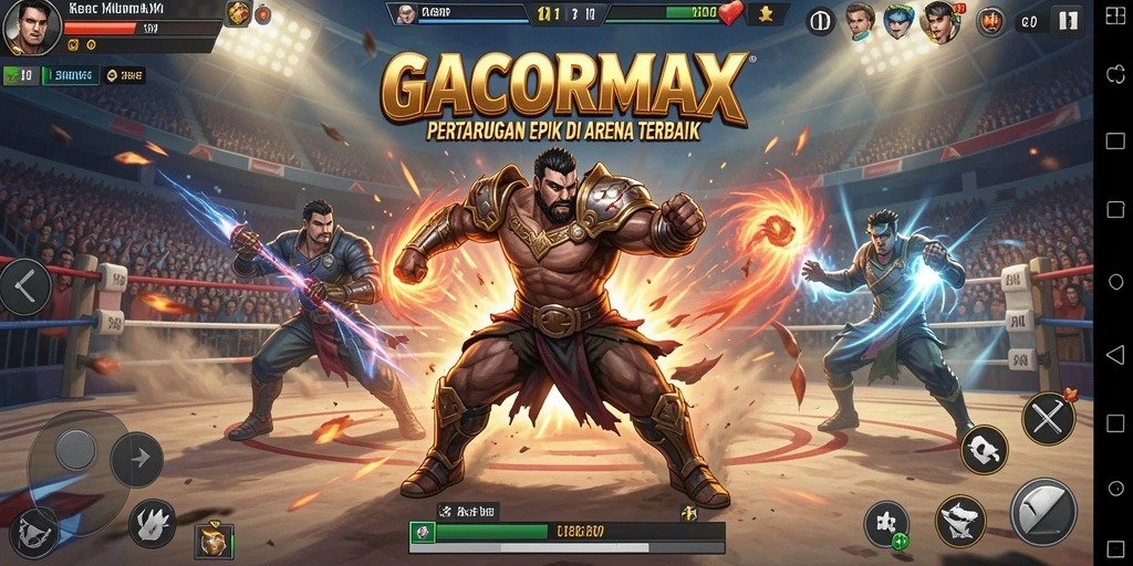 Tampilan seru dari pertarungan epic GACORMAX.