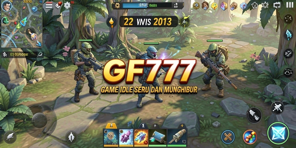 Tangkapan layar gameplay GF777 yang menampilkan aksi Idle yang seru.