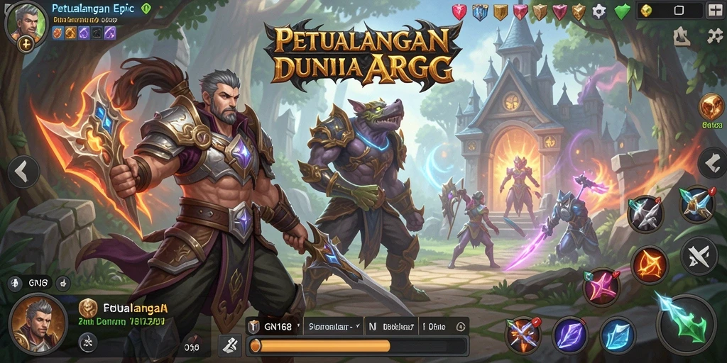 Tampilan menarik dari gameplay ARPG yang seru.