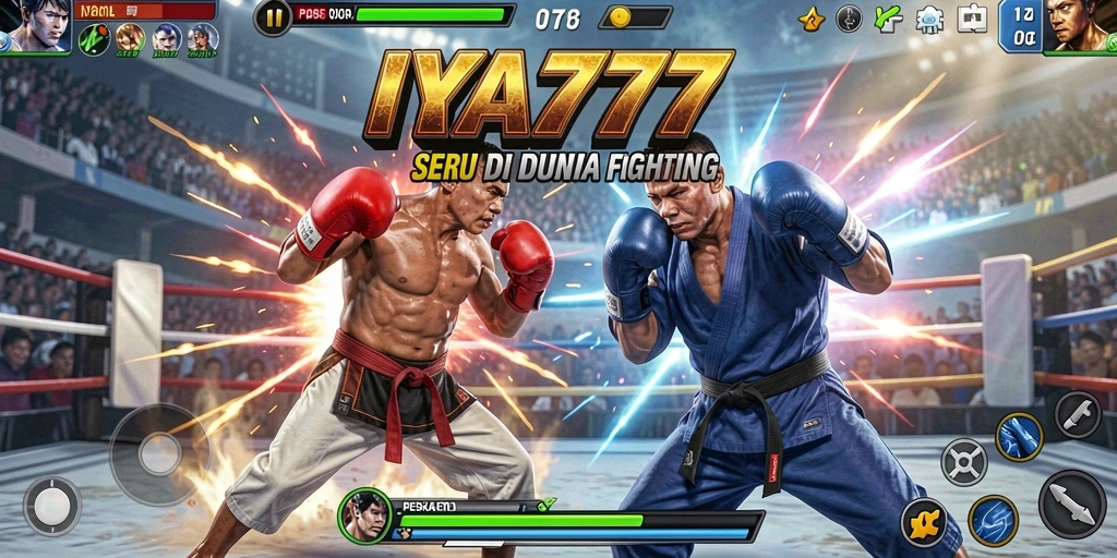 Tampilan gameplay seru dalam IYA777, menunjukkan pertarungan epik antar karakter.