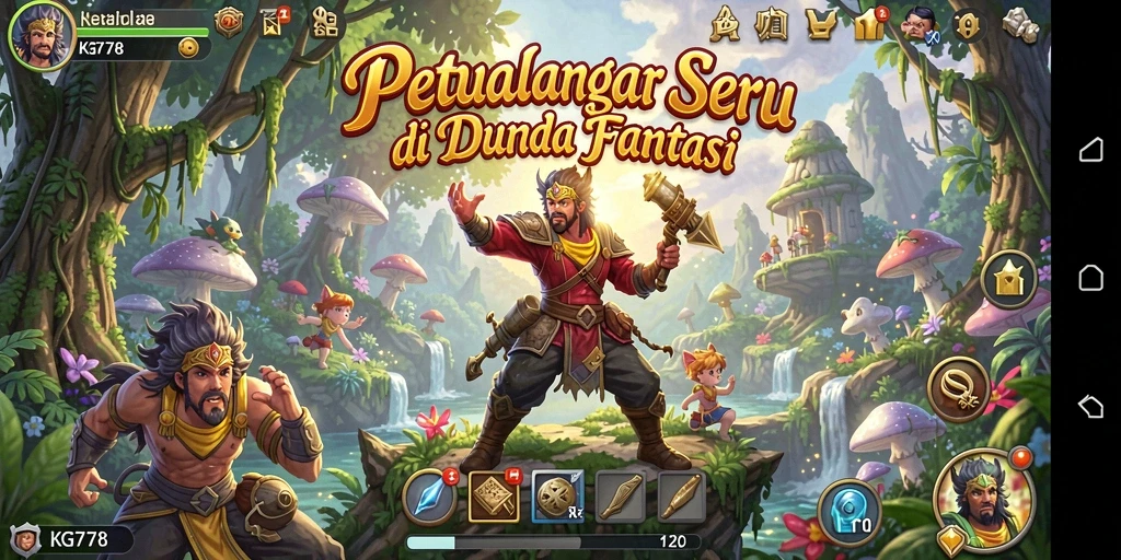 Tampilkan gameplay seru dari petualangan mendebarkan KG778.