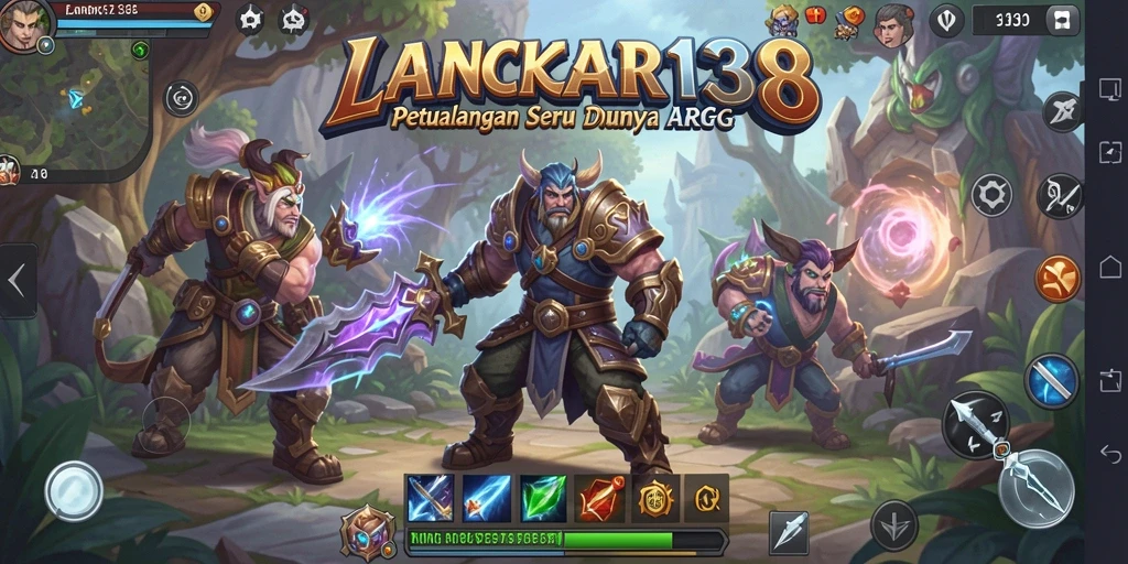 Screenshot gameplay LANCAR138 menampilkan aksi pertarungan yang mendebarkan.