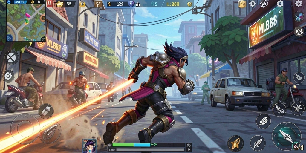 Tangkapan layar gameplay menampilkan balapan menegangkan di <strong>MLBB8</strong>.