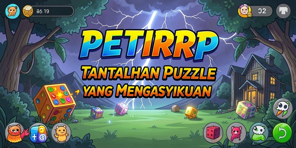 Tampilan gameplay seru dalam PETIRRP yang menantang dan menarik.