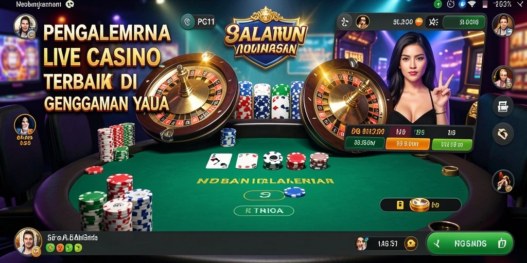 Tangkapan layar PG11 menunjukkan dealer profesional dalam permainan Live Casino yang mendebarkan.