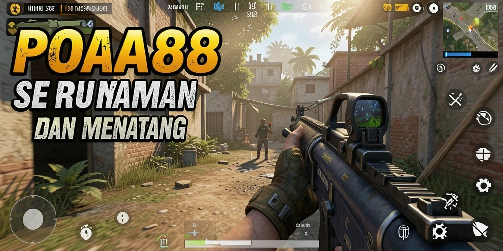 Tangkapan layar dari gameplay seru POA88 dalam pertempuran FPS.