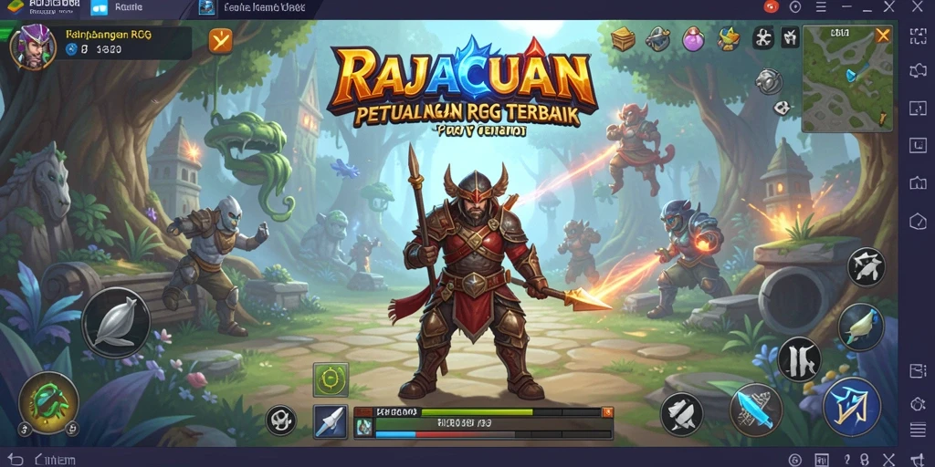 Tampilan gameplay mengesankan dari RAJACUAN yang penuh aksi.