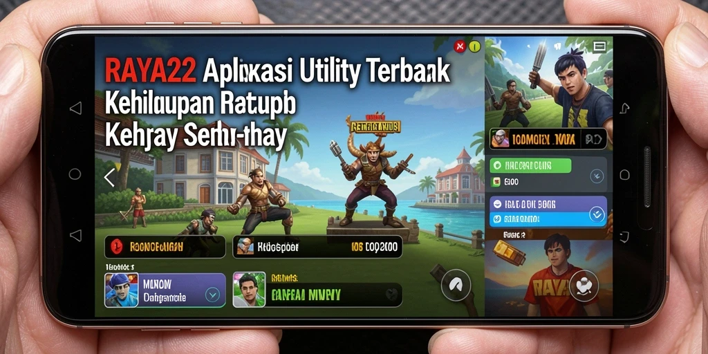 Tampilan antarmuka RAYA22 yang sederhana dan intuitif.
