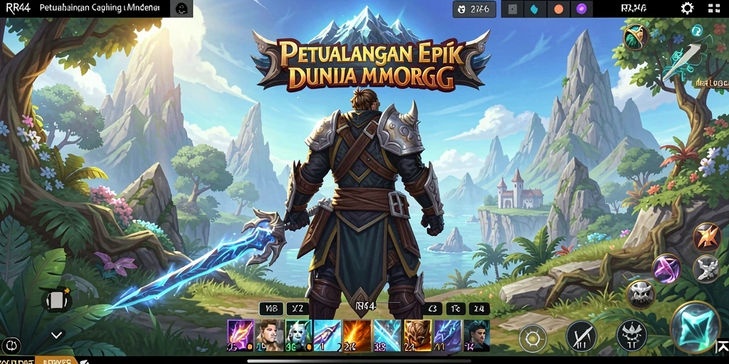 Screenshot utama RR44 menampilkan gameplay yang menarik dan petualangan epik.