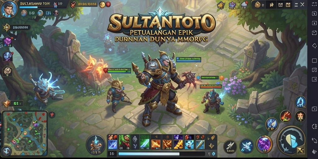 Tampilan gameplay SULTANTOTO yang menakjubkan dalam dunia MMORPG.