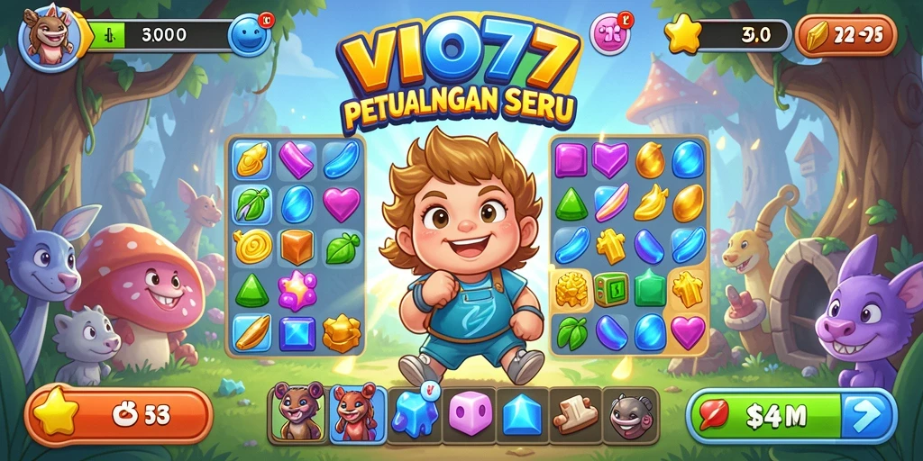 Gameplay VIO77 yang seru dan penuh warna.