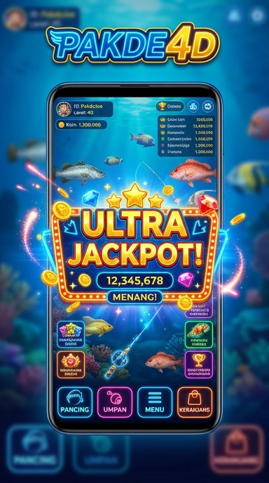 Tampilan aplikasi pakde4d yang modern dan menarik.